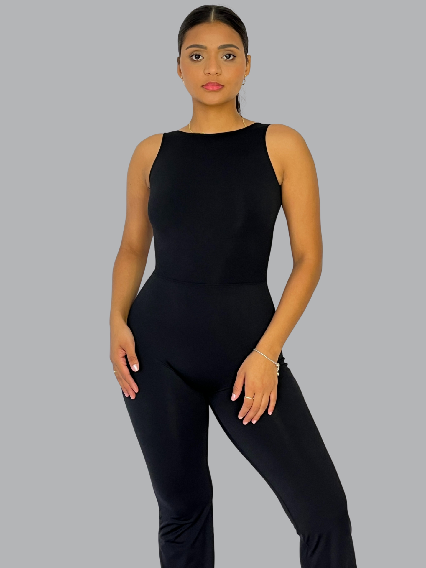 Enterizo Bota Ancha Premium Negro
