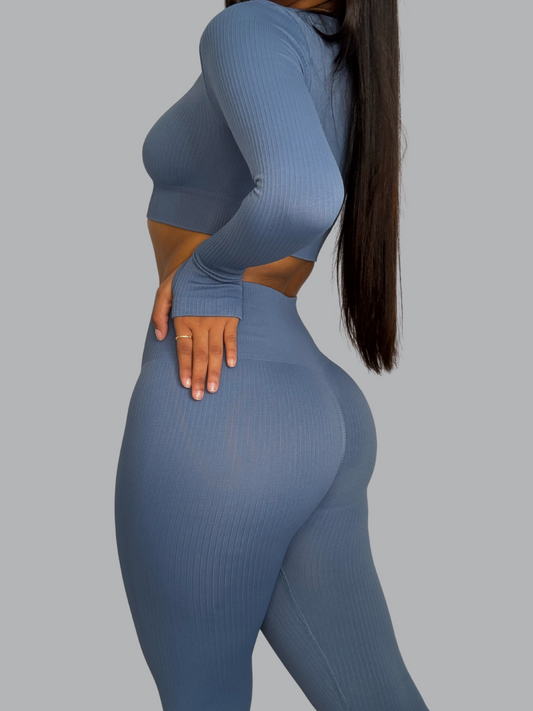 Set Buzo Seamless Azul