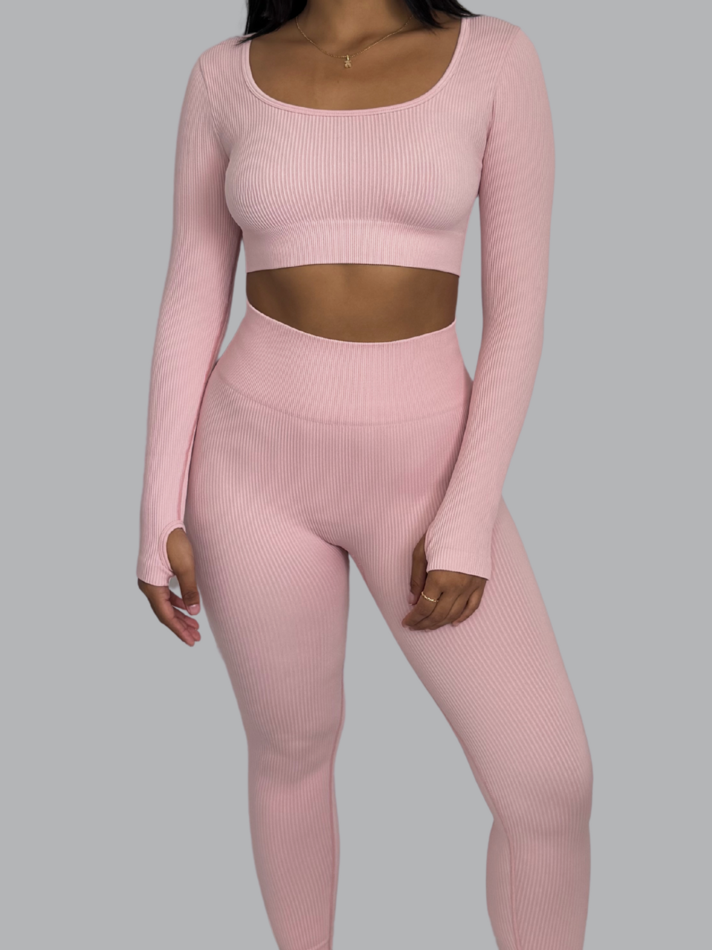 Set Buzo Seamless Rosa