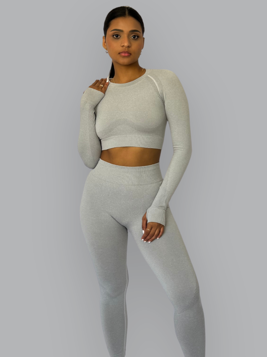 Set Buzo Gris Claro
