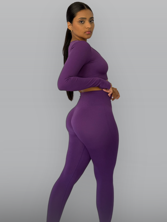 Set Buzo Seamless Morado