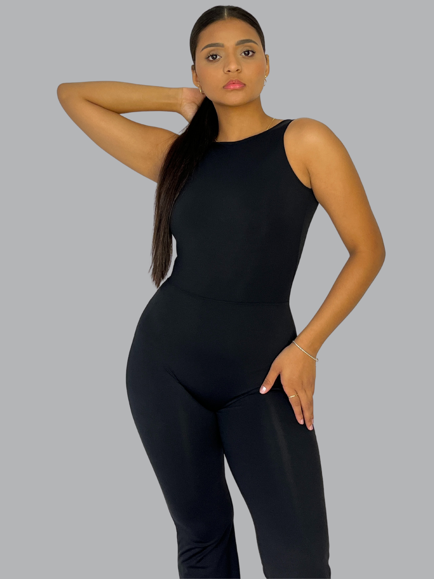 Enterizo Bota Ancha Premium Negro