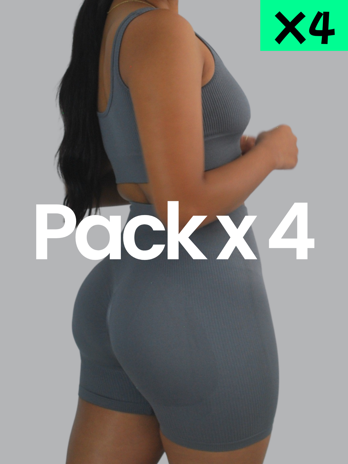 Pack x4 Gris Oscuro