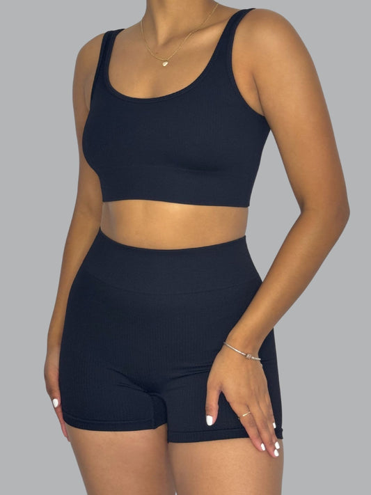 Set Corto Seamless Negro