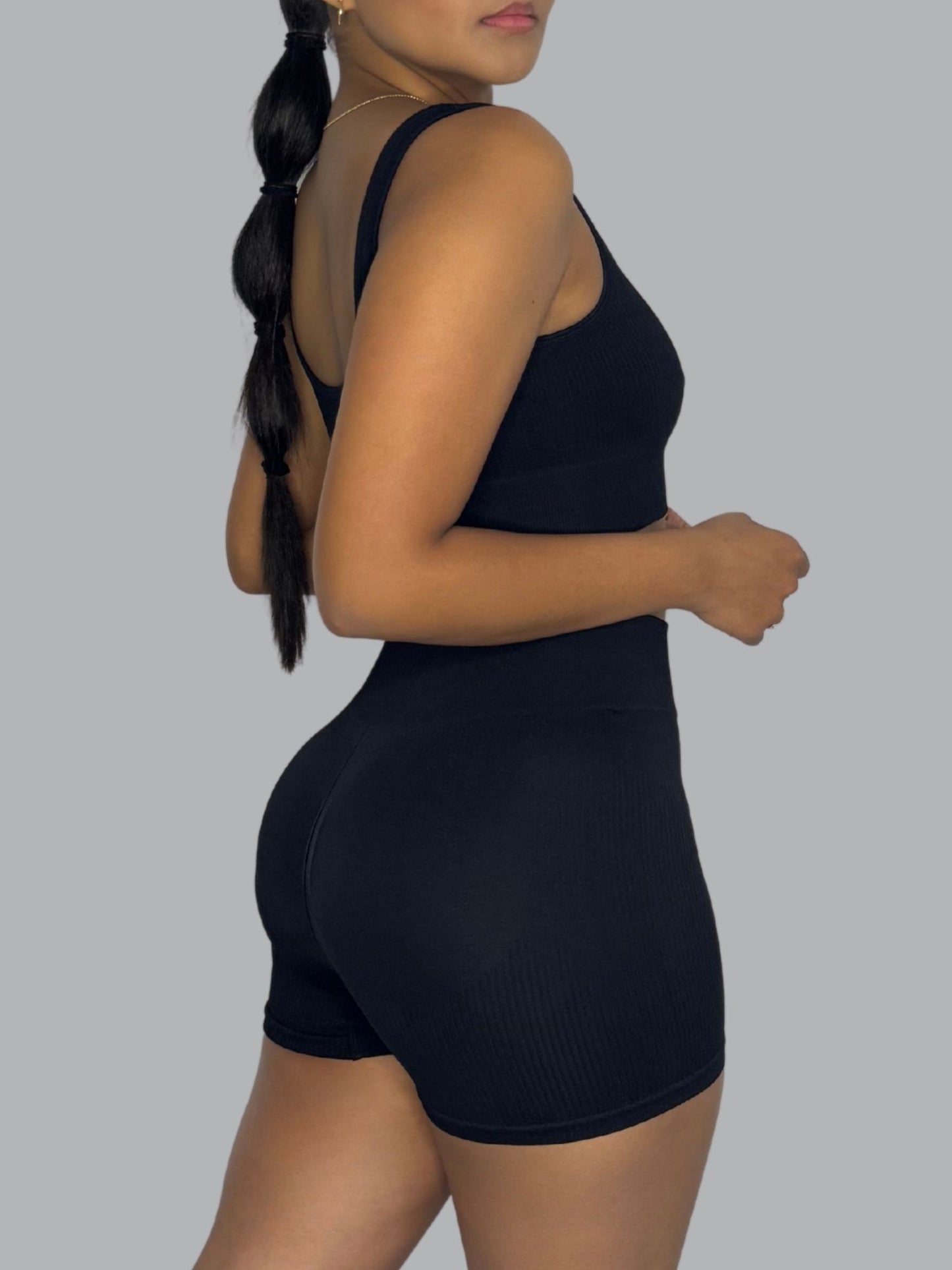 Set Corto Seamless Negro