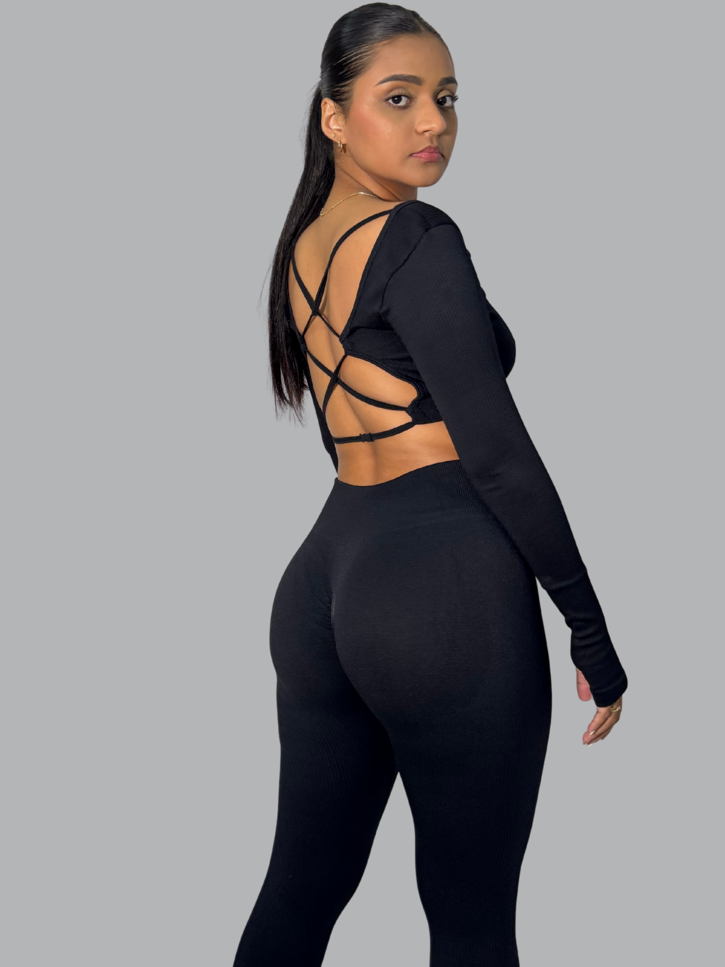 Set Buzo Cruzado Negro