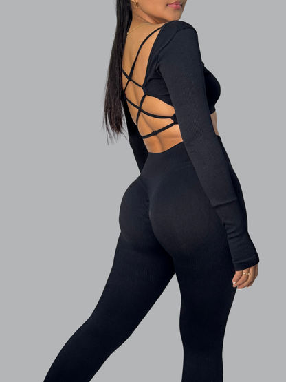 Set Buzo Cruzado Negro