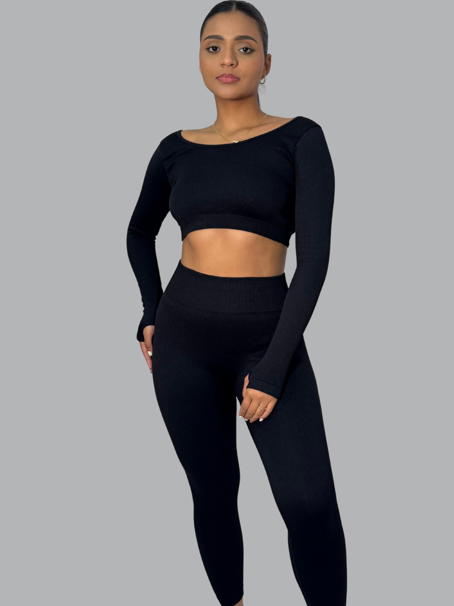 Set Buzo Cruzado Negro