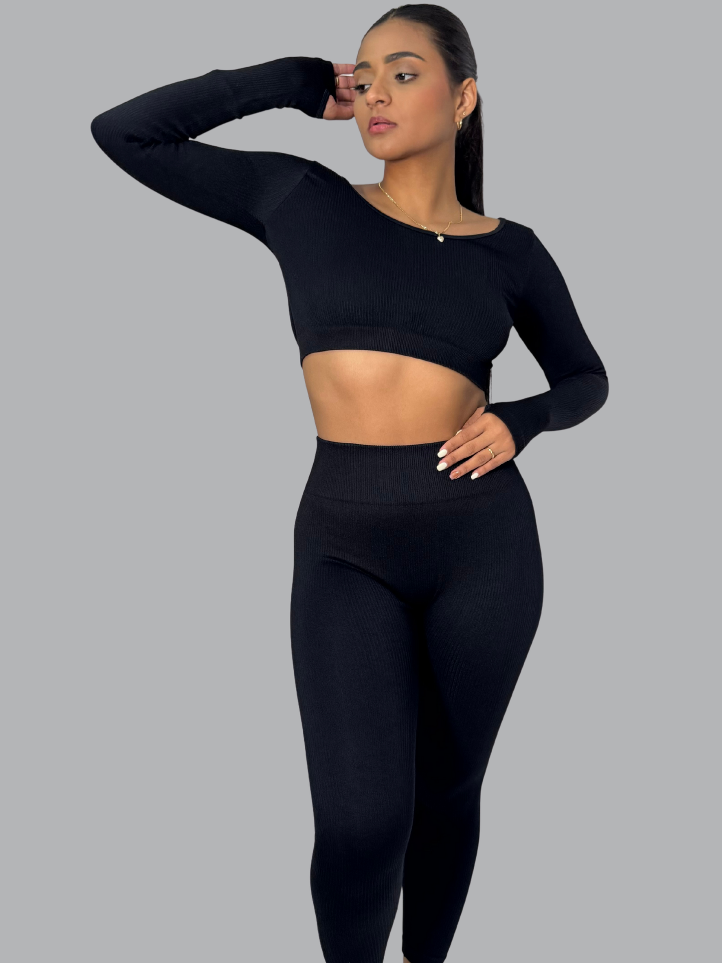 Set Buzo Cruzado Negro