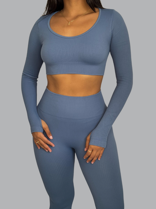 Set Buzo Seamless Azul