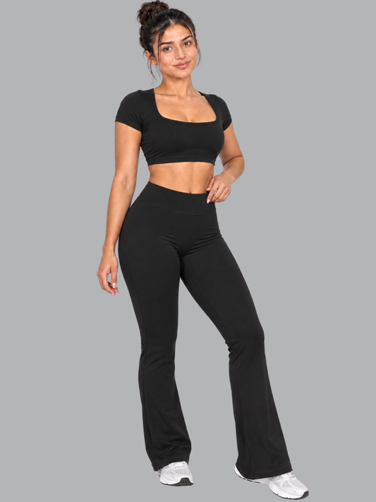Set Bota Ancha Caroline Negro