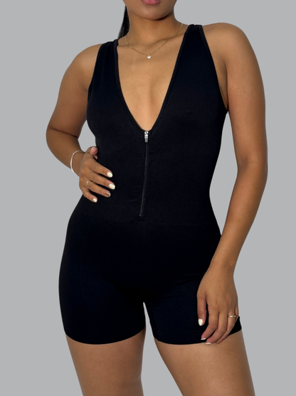 Enterizo Corto Marie Negro