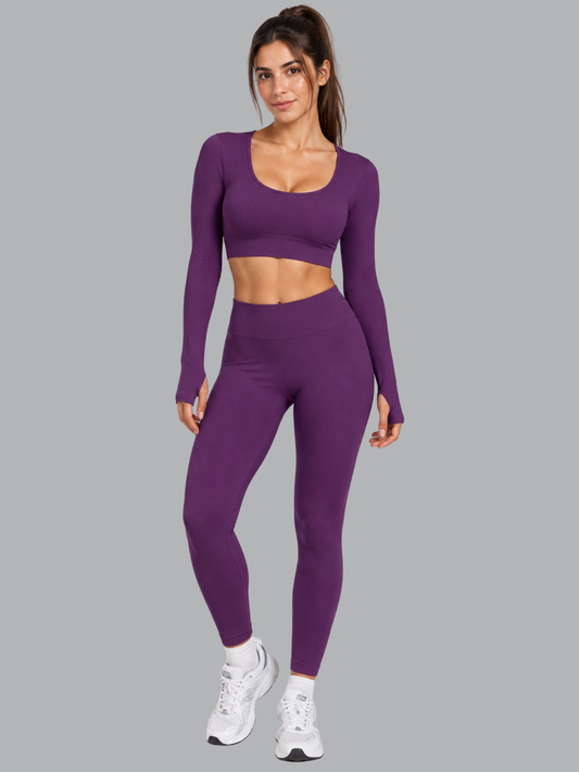 Set Buzo  Seamless Morado