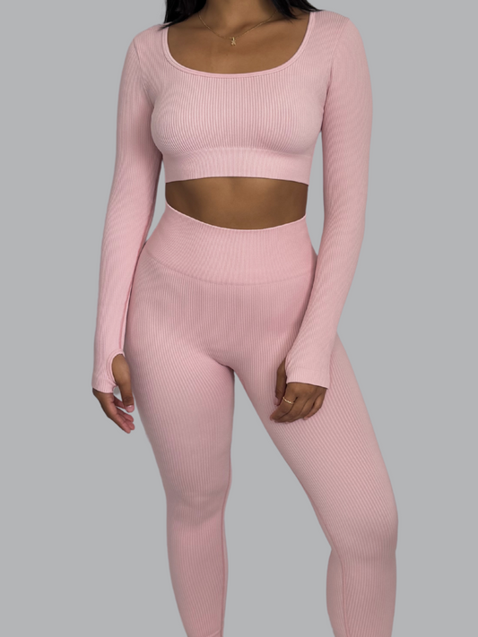 Set Buzo Seamless Rosa