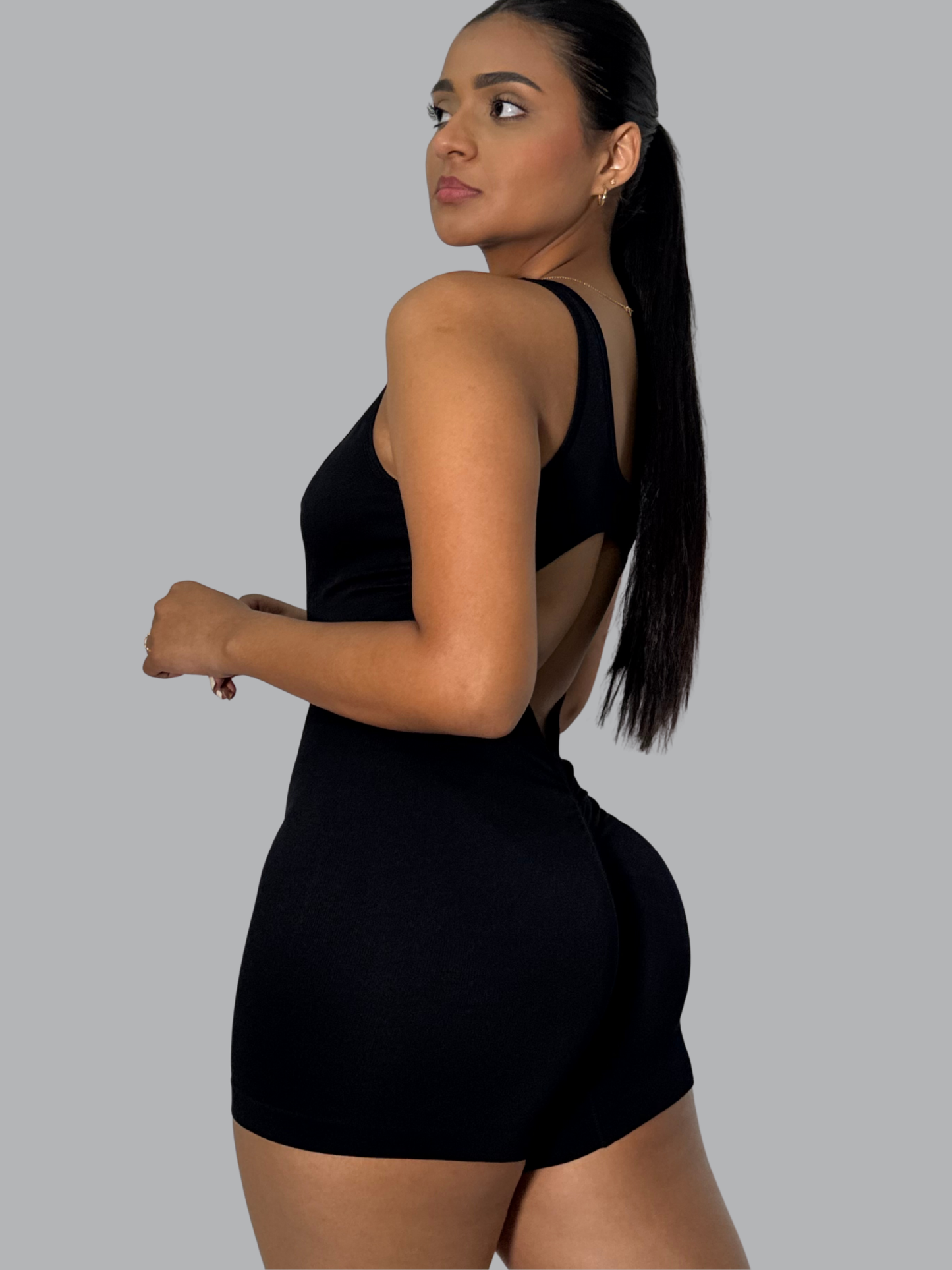 Enterizo Corto Marie Negro