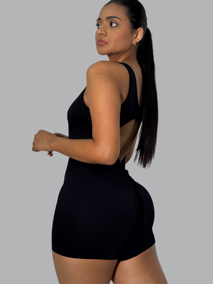 Enterizo Corto Marie Negro