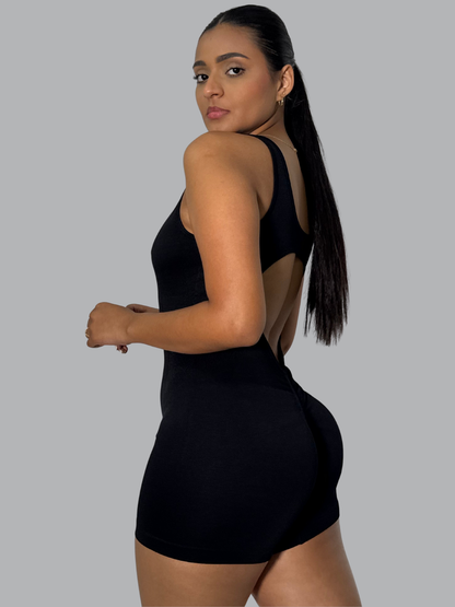 Enterizo Corto Marie Negro