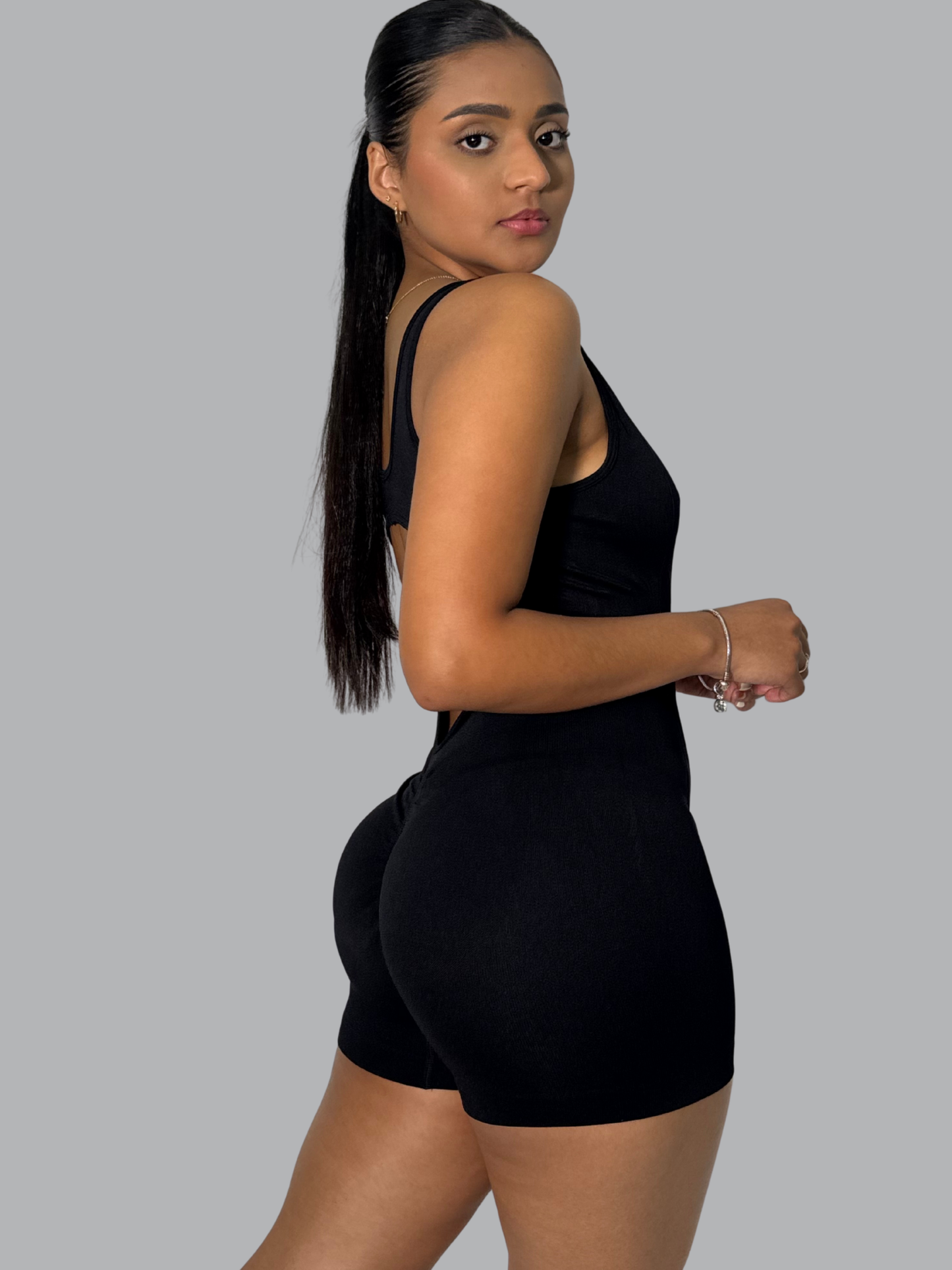 Enterizo Corto Marie Negro