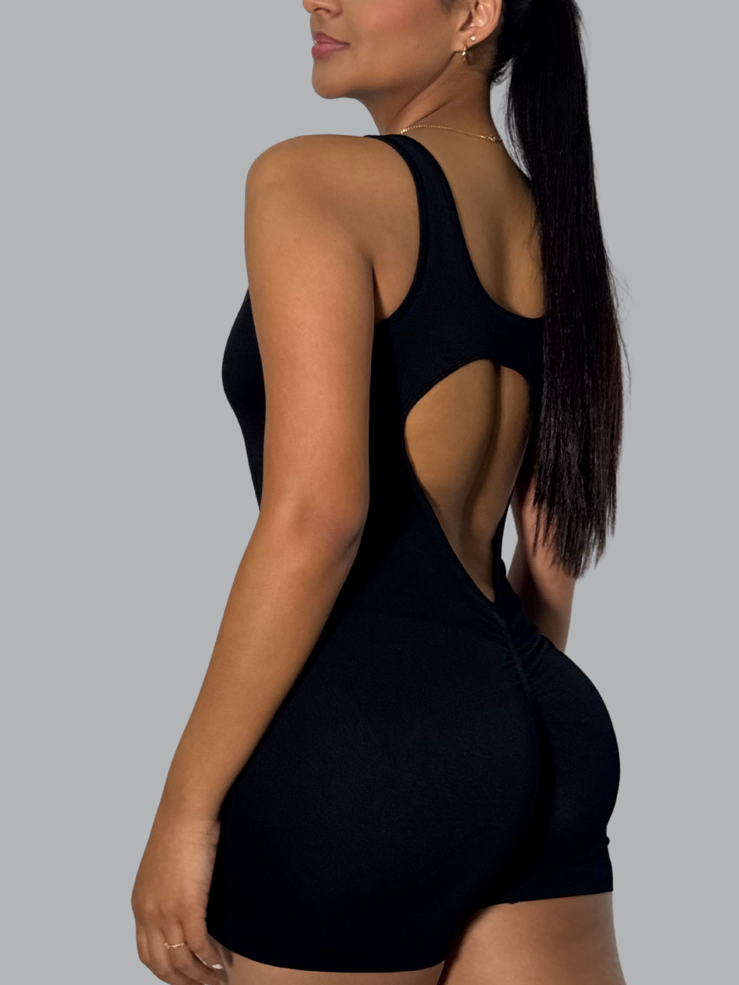 Enterizo Corto Marie Negro