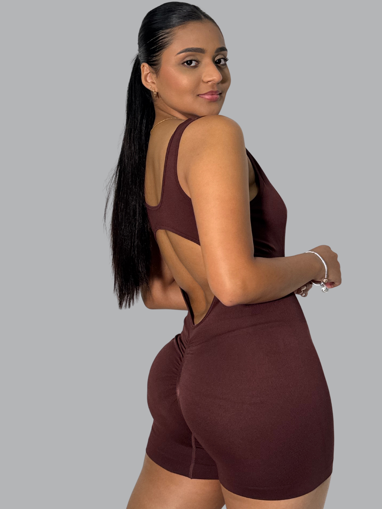 Enterizo Corto Marie Cafe