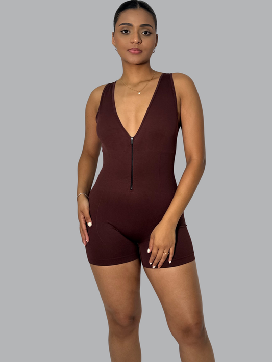 Enterizo Corto Marie Cafe