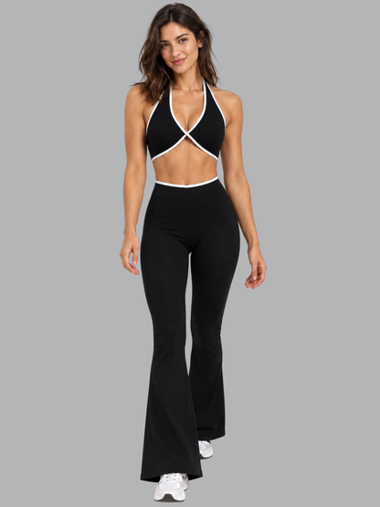 Set Bota Ancha Negro