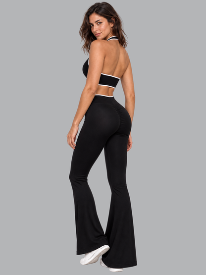 Set Bota Ancha Negro