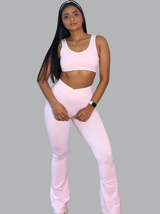 Set Bota Ancha Pink