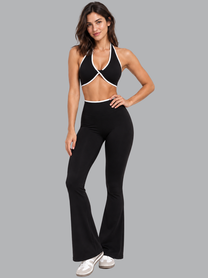 Set Bota Ancha Negro