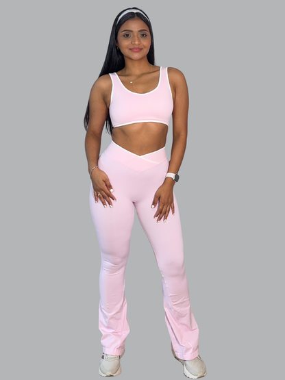 Set Bota Ancha Pink