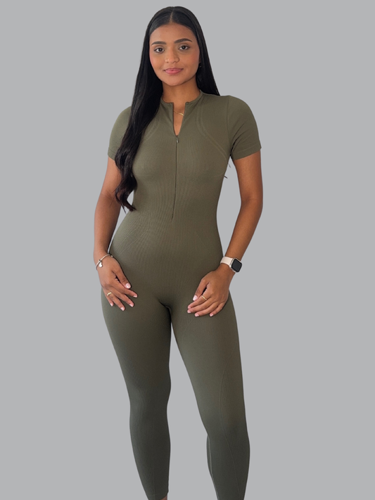 Enterizo largo Luna Oliva