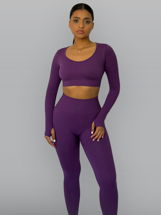 Set Buzo  Seamless Morado