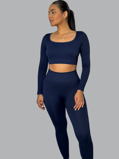 Set Buzo Seamless Azul