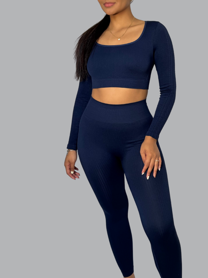 Set Buzo Seamless Azul