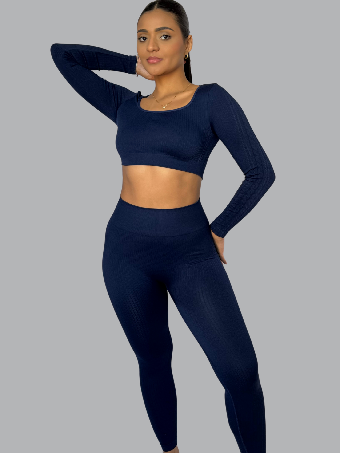 Set Buzo Seamless Azul