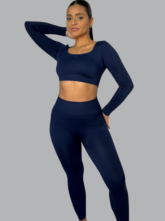 Set Buzo Seamless Azul