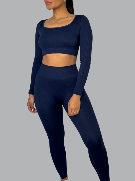 Set Buzo Seamless Azul