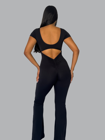 Enterizo Clasic Bota Ancha Negro