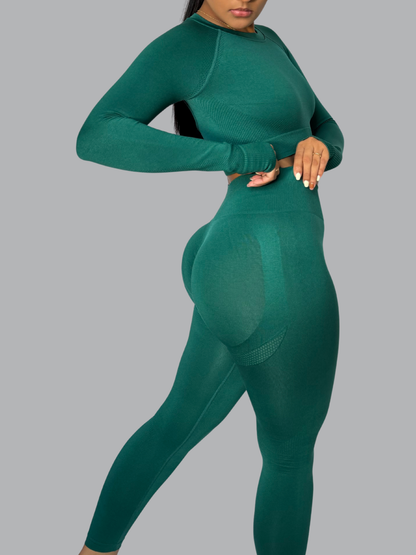 Set Buzo Verde Push Up