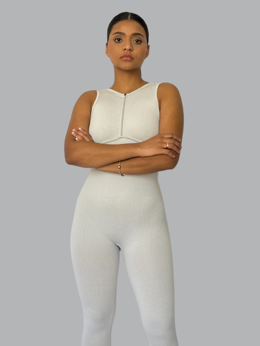 Enterizo Largo Rilay Gris Claro