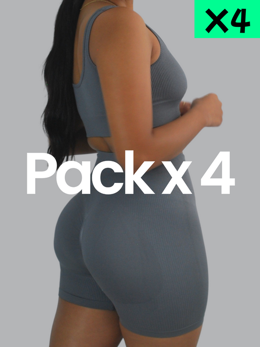 Pack x4 Gris Oscuro