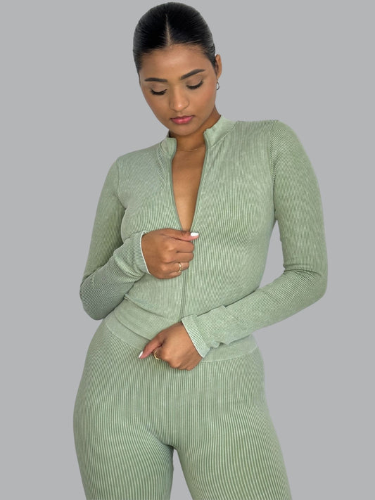 Set Buzo Seamless Verde Menta