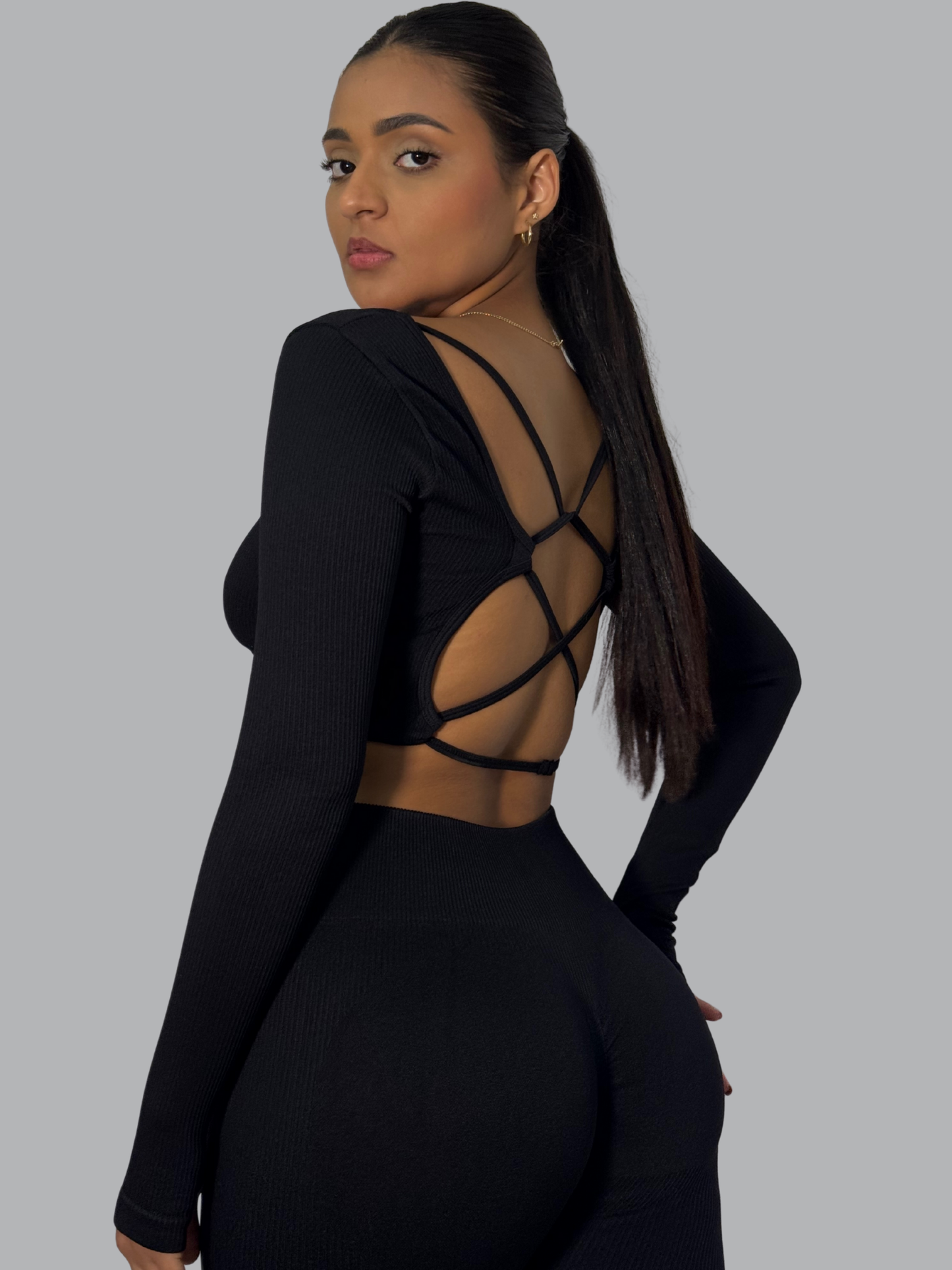 Set Buzo Cruzado Negro